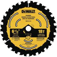 dewalt dwa161218 6.5-inch circular saw blade with 18 teeth logo