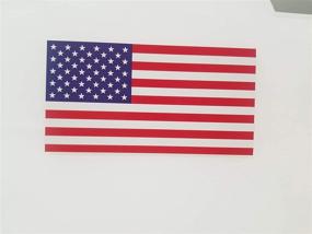 img 4 attached to Premium 10 Pack American Flag Stickers: Made of 3M Vinyl | USA Patriotic Decals | Bubble-Free Adhesive | Dishwasher Safe