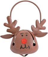 reindeer jingle bell christmas ornaments logo