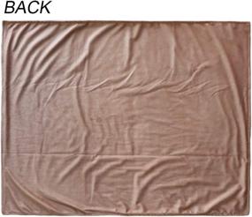 img 1 attached to 🦌 Brown Fur Deer Skin Swaddle Blanket: Luxurious & Cozy Blanket for Newborns and Kids, Perfect for Daily Use & Gifting