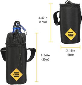 img 1 attached to 🚲 Bike Water Bottle Holder: Insulated Stem Bag with Frame & Handlebar Attachment - Convenient Cup Holder for Bicycle, Perfect for Huffy, Mountain Bikes, and Pushchairs