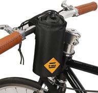 🚲 bike water bottle holder: insulated stem bag with frame & handlebar attachment - convenient cup holder for bicycle, perfect for huffy, mountain bikes, and pushchairs logo