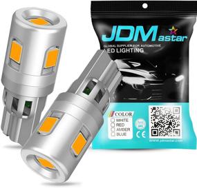 img 4 attached to 🌟 Высокопроизводительные лампочки JDM ASTAR 5GS 3030-5SMD LED - дизайн 1: 1 для 194 168 2825 W5W T10 - блестящая желтая иллюминация.