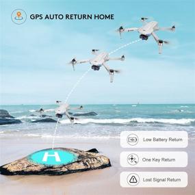 img 2 attached to 🚁 LARVENDER KF102 GPS 4K Drone: 2-Axis Gimbal, 2 Batteries, WiFi FPV, Auto Return Home – Perfect Camera Drone for Adults & Beginners