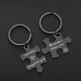 img 2 attached to 🧩 MAOFAED Best Friend Puzzle Keychains: A Graduation Friendship Keychain that Transforms Lives Forever