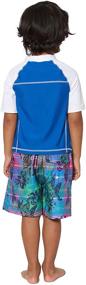 img 2 attached to 🩱 Tommy Bahama Boys' Rashguard Trunks Swimsuit: Comfortable & Stylish Beachwear