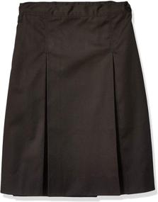 img 2 attached to Classroom Uniforms Big Girls Kick Pleat Skirt: Adjustable & Stylish