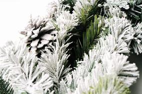 img 2 attached to Frosted Forest Pine Garland - CraftMore 6 Feet