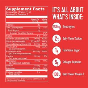 img 3 attached to Vital Proteins Hydration Electrolyte Powder with Collagen - Low Sugar Content, High Electrolytes - Vitamin C Boost 100% DV (Tropical Blast, 7 Count)