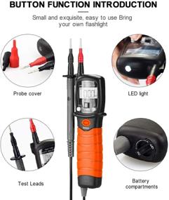 img 2 attached to BTMETER BT-38B Digital Pen Multimeter: AC DC 600V Voltmeter, 60M Ohm Resistance 🔋 Meter with Backlit Screen – Continuity Test and Auto Power Off Electric DMM Tester