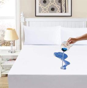 img 4 attached to 🛏️ OBOEY Queen Size Mattress Protector: Ultra Soft, Deep Pocket, Noiseless Cotton Terry Surface Cover
