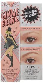 img 3 attached to Выделите брови и добавьте объем с помощью геля Benefit Gimme Brow +, оттенок №3 Средний Нейтральный Светло-коричневый, 0,05 жидких унций.