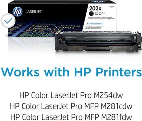 img 3 attached to 🖨️ HP 202X CF500X Toner Cartridge - Black | High-Yield | Compatible with HP LaserJet Pro M254, M281cdw, M281dw, M281fdw