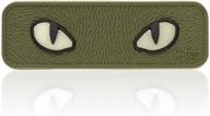 enhance your tactical gear with m-tac cat eyes pvc morale patch - hook fasteners included logo