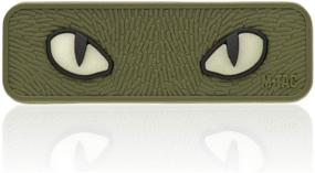 img 4 attached to Enhance Your Tactical Gear with M-Tac Cat Eyes PVC Morale Patch - Hook Fasteners Included