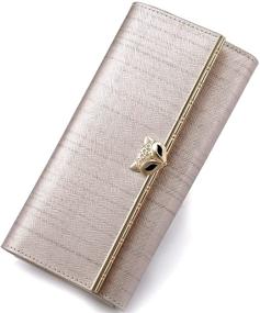 img 4 attached to 👛 FOXER Trifold Leather Wallet for Women - Handbags & Wallets