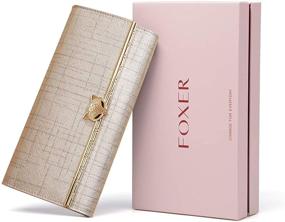 img 1 attached to 👛 FOXER Trifold Leather Wallet for Women - Handbags & Wallets