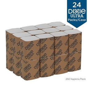 img 1 attached to Georgia-Pacific Dixie Ultra Interfold 2-Ply Napkin Dispenser Refill - 🧻 White, 32006 - 250 Napkins Per Pack - 24 Packs Per Case