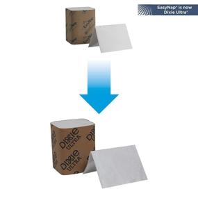 img 3 attached to Georgia-Pacific Dixie Ultra Interfold 2-Ply Napkin Dispenser Refill - 🧻 White, 32006 - 250 Napkins Per Pack - 24 Packs Per Case
