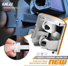 img 4 attached to 🚦 HERCOO Линзы подсветки боковых зеркал с поворотниками на LED для моделей F250 F350 F450 серии Super Duty 2008-2016 – набор из 2 штук, амбер и белый цвет