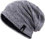 🧢 vecry large men's slouch beanie, skullcap hat, oversized slouchy baggy style logo