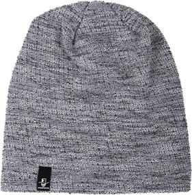 img 2 attached to 🧢 VECRY Large Men's Slouch Beanie, Skullcap Hat, Oversized Slouchy Baggy Style