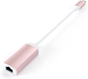 img 2 attached to Satechi Aluminum Type-C Gigabit Ethernet Adapter (Rose Gold) – Compatible with MacBook Pro/Air & iPad Pro 2020/2019/2018