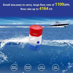 img 1 attached to 🛥️ MAXZONE Submersible Boat Bilge Water Pump 12v - Efficient, Silent, and Non-Automatic Marine Electric Pump for Ponds, Pools, Spas, Boat Caravan RV