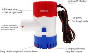img 3 attached to 🛥️ MAXZONE Submersible Boat Bilge Water Pump 12v - Efficient, Silent, and Non-Automatic Marine Electric Pump for Ponds, Pools, Spas, Boat Caravan RV