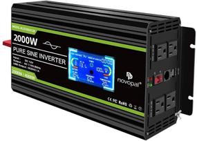 img 4 attached to Novopal 2000W Pure Sine Wave Power Inverter 12V DC to 110V/120V AC Converter - 4 AC Outlets Car Inverter with 1 USB Port, Remote Control, LCD Display & Dual Cooling Fans - Ideal Inverter for CPAP, RV and More