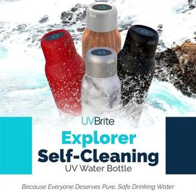 img 3 attached to 🌞 UVBrite Explorer Self-Cleaning UV Water Bottle: 20.3 Oz Purification Every 6 Hours, Rechargeable, BPA Free, Leak-proof, Stainless Steel
