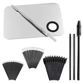 img 4 attached to 💄 SourceTon Professional Makeup Palette with 150-Piece Brushes & Spatula – All-in-One Cosmetic Palette Set Including Makeup Applicators