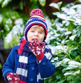 img 3 attached to 🧤 Winter Children Boys' Accessories: Stretchy Anti-Slip Gloves for Extra Warmth and Comfort