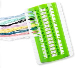 img 4 attached to Positions Organizer Plastic Organizers Stitch Embroidery Sewing（Green）