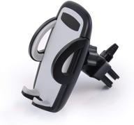 handipro universal car phone mount air vent holder - securely fits iphone xs xs max xr x 8 8+ 7 7+ se 6s 6+ 6 5s 4 samsung galaxy s10 s9 s8 s7 s6 s5 s4 lg nexus nokia - smart adjustable mount – black logo