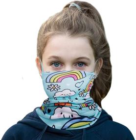 img 3 attached to Balaclava Bandanas Windproof Children Outdoor Girls' Accessories in Fashion Scarves