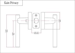 img 1 attached to Enhance Privacy with Designers Impressions Kain Contemporary Satin Nickel Privacy Euro Door Lever for Bed and Bath