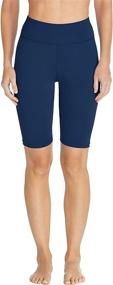 img 1 attached to 🩱 Stay Protected and Trendy with Coolibar UPF 50+ Women's Deep Water Swim Shorts"