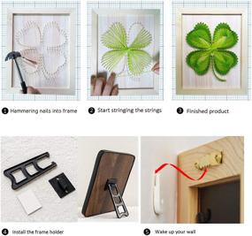 img 1 attached to Youfu DIY String Art Craft Kit: All-Inclusive Frame with Necessary Accessories for Adults, Teens, Beginners, and Kids - Unique Home Wall Decorations and Perfect Gift (Four-leaf Clover Design)