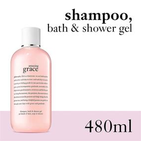 img 3 attached to Amazing Grace Philosophy Shampoo, Shower Gel & Bubble Bath - 16 oz