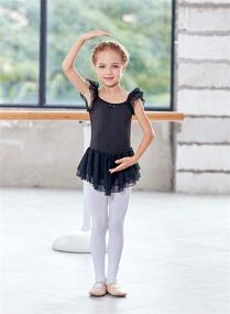 img 3 attached to Sleeve Skirted Leotard Ballet Girls' Clothing by MdnMd in Active
