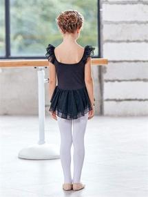 img 2 attached to Sleeve Skirted Leotard Ballet Girls' Clothing by MdnMd in Active