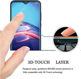 img 3 attached to 📱 Beukei (3 Pack) Tempered Glass Screen Protector for Compatible Motorola Moto E (2020) - Anti Scratch, Bubble Free