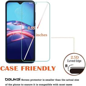 img 1 attached to 📱 Beukei (3 Pack) Tempered Glass Screen Protector for Compatible Motorola Moto E (2020) - Anti Scratch, Bubble Free