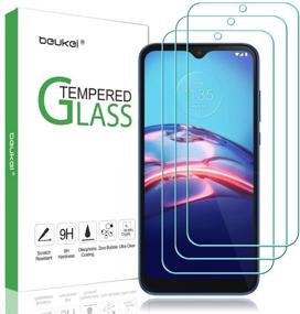 img 4 attached to 📱 Beukei (3 Pack) Tempered Glass Screen Protector for Compatible Motorola Moto E (2020) - Anti Scratch, Bubble Free