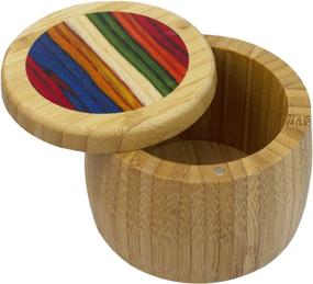 img 4 attached to 🧂 Baltique Marrakesh Collection Salt Cellar and Storage Box: Exquisite Bamboo and Colored Birch Wood Design with 8 Ounce Capacity