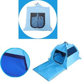 img 1 attached to WeeH Pet House Dog Cage: The Ultimate Folding Outdoor Cat Bed Pad for Travel!