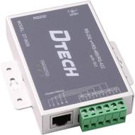 🔌 dtech active isolated rs232 to rs485 rs422 converter: enhanced connectivity with rj45 serial port terminal board, power adapter, db9 cable, and 2.5kv optical isolation protection логотип