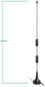 img 1 attached to 📻 VHF UHF Ham Radio Police Scanner Antenna | Magnetic Base BNC Male | Compatible with Uniden Bearcat Whistler Radio Shack | Mobile Radio Scanner Antenna for Amateur Radio and Police Scanner