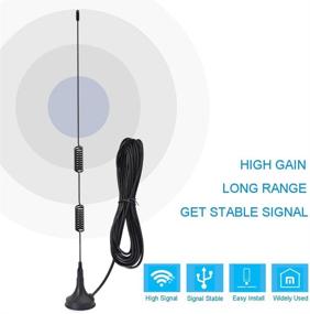 img 2 attached to 📻 VHF UHF Ham Radio Police Scanner Antenna | Magnetic Base BNC Male | Compatible with Uniden Bearcat Whistler Radio Shack | Mobile Radio Scanner Antenna for Amateur Radio and Police Scanner